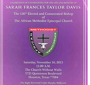 Ame Church Funeral Program